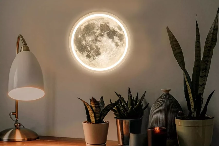 Aesthetic Moon-Shaped LED Sign