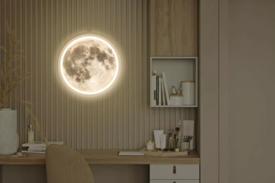 Aesthetic Moon-Shaped LED Sign