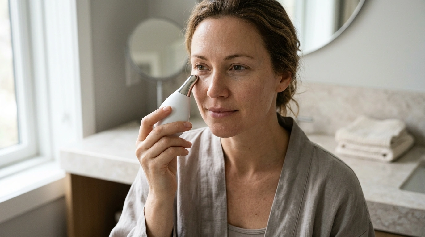 EMS Microcurrent Eye Massager Routine for Brighter Eyes