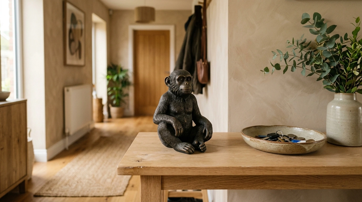 Resin Monkey Statue Styling Ideas for Modern Rooms